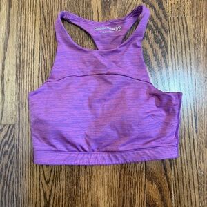 Outdoor Voices Dark Pink Razorback High Neck Sports Bras Size Small